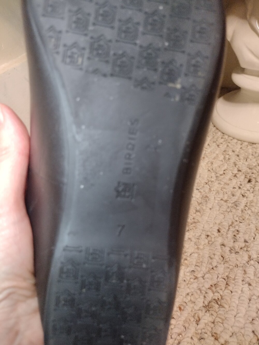 Birdies Starling Black Leather Flats - Picture 7 of 8